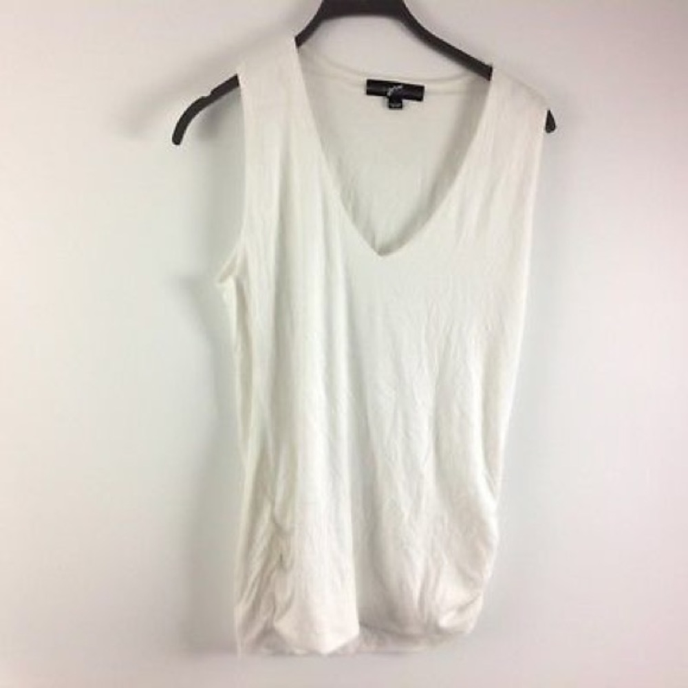 New GNU Womens Blouse Top Shirt White Size L